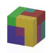 木製パズル Soma cube の 480 通りの解の体系化に関してBlog 記事にしました。