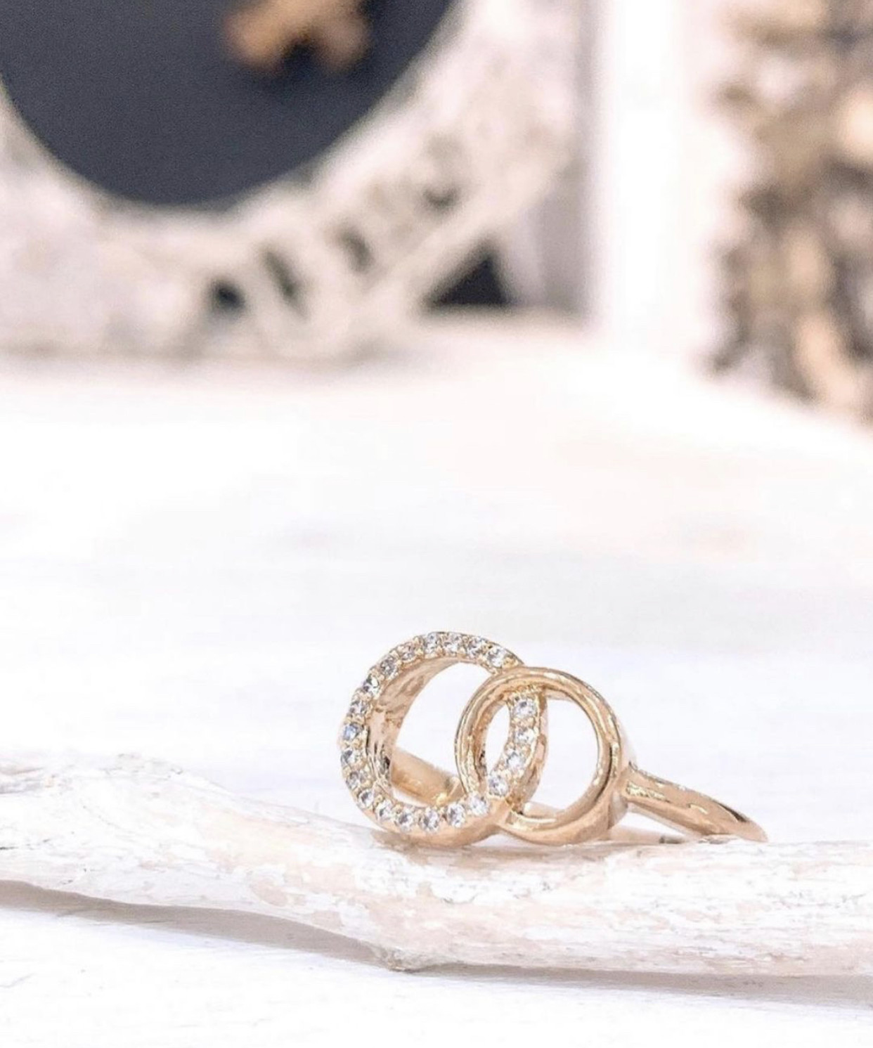 CHIAVI D’ORO bijoux フランス製 2連サークルリング
