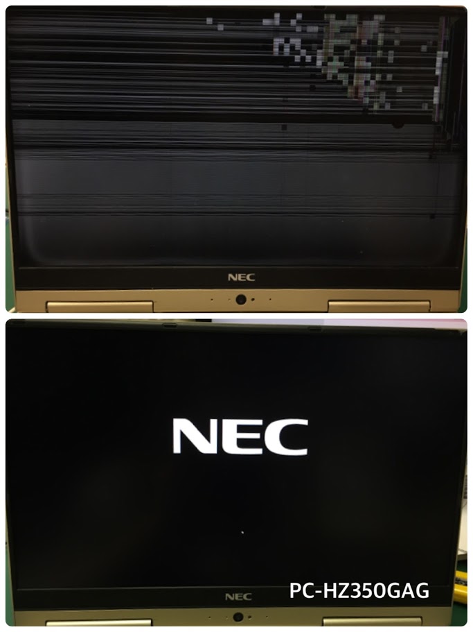 NEC PC-HZ350GAG　液晶修理