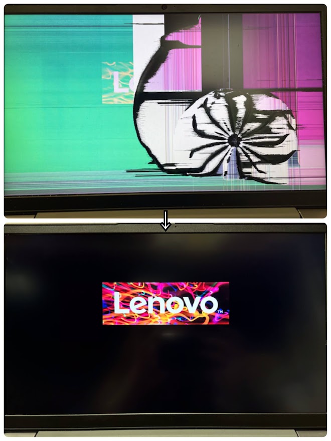 Lenovo 液晶不良修理