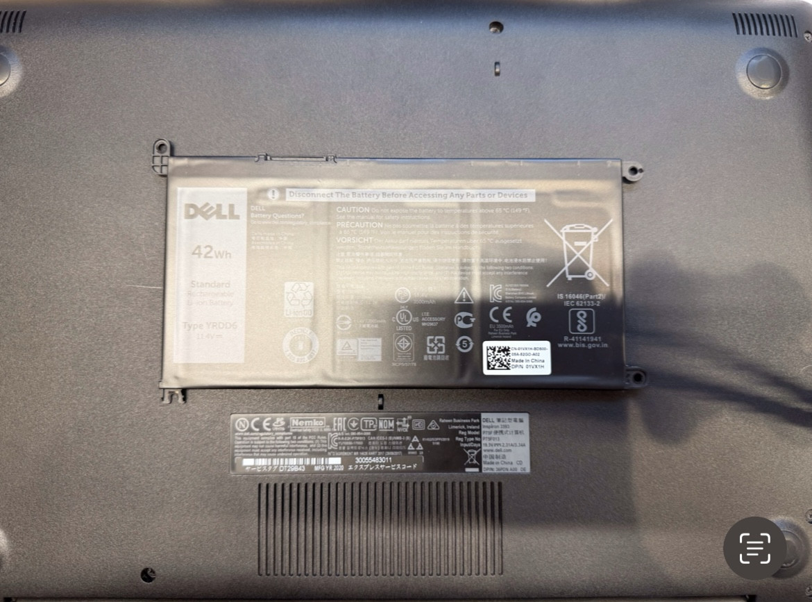 DELLバッテリー交換