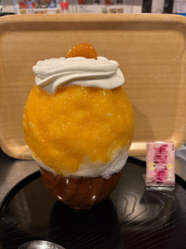 あんずみるくかき氷