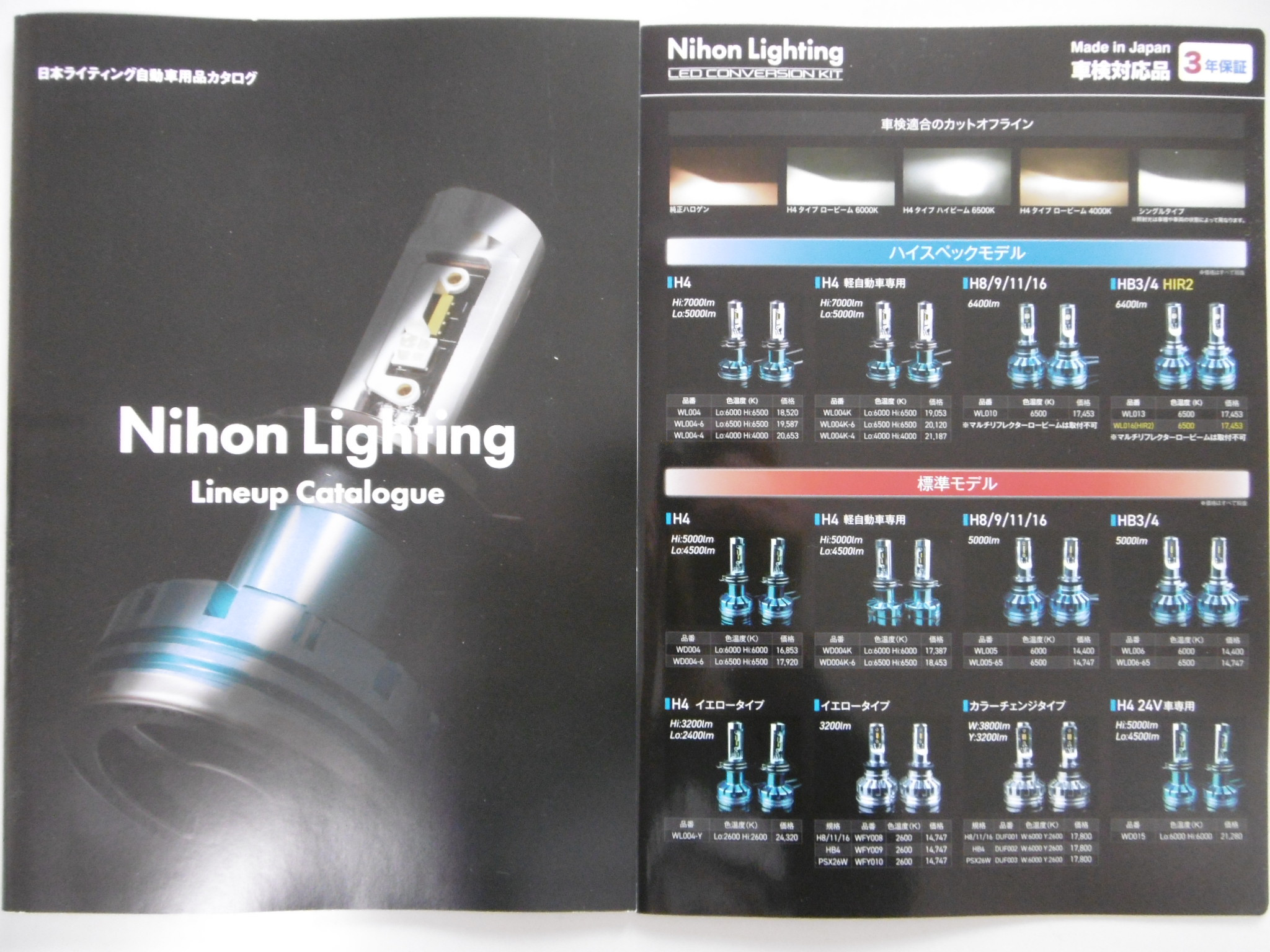 LEDヘッドライト　日本ライティング様の商品取り扱い開始しました。
