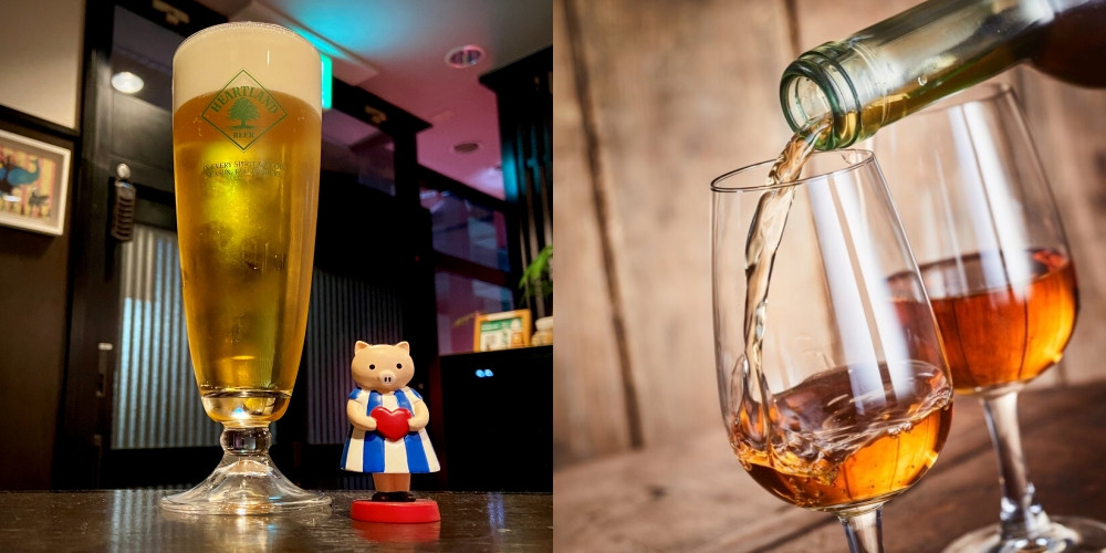 美味しいビールやシェリー酒もご用意しています