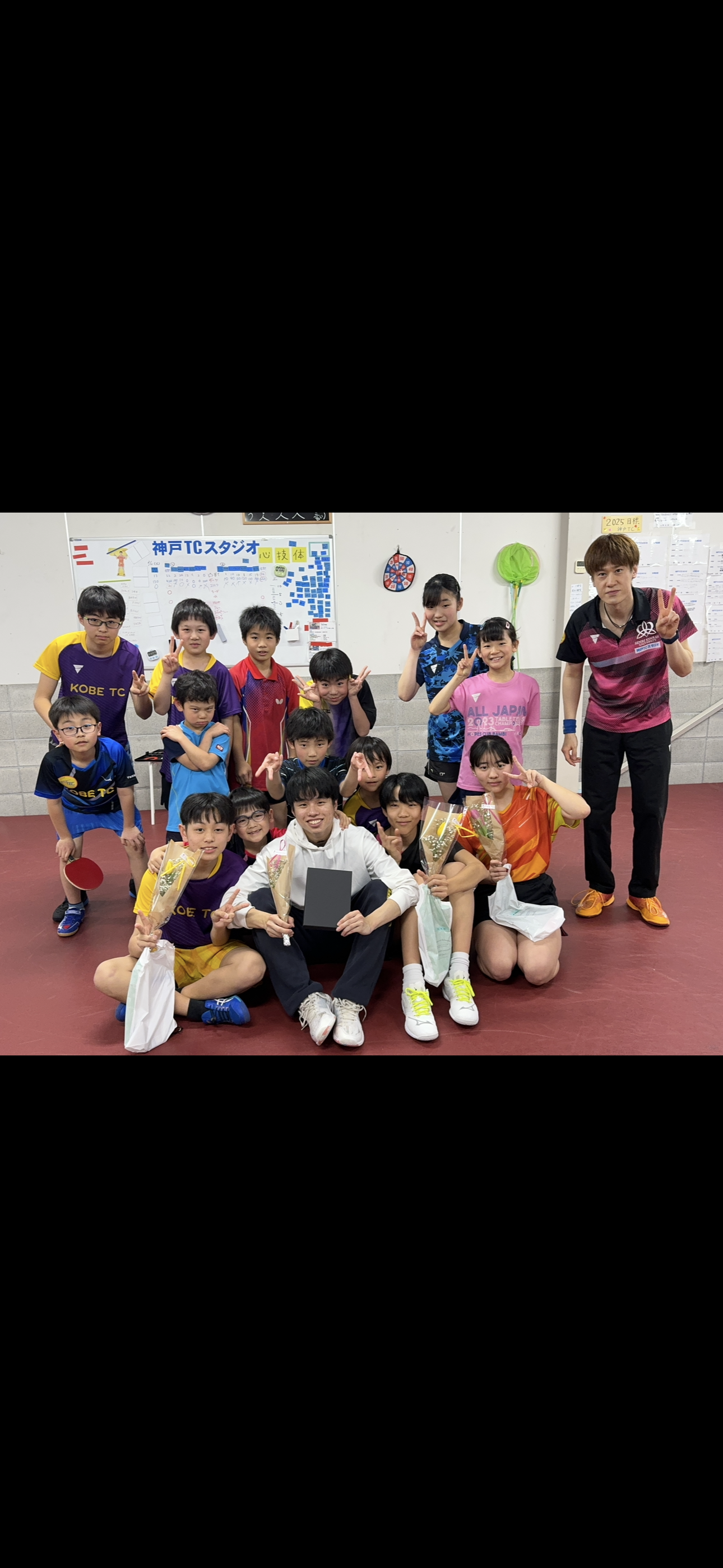 バイトで来てくれていた学生コーチの送別会。みんな寂しそうでした…