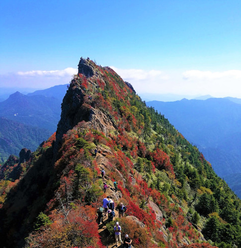 石鎚山の紅葉