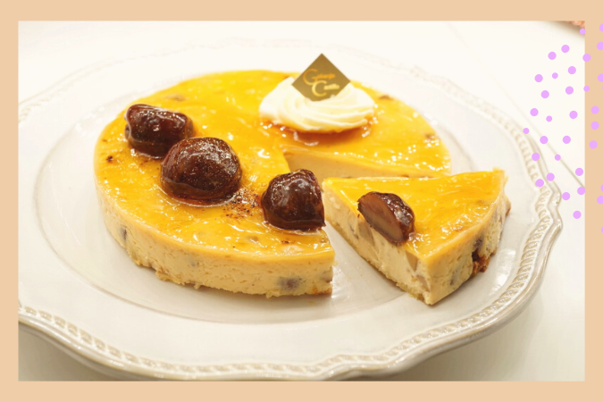 蔵王こはく卵 ラムマロンチーズケーキ