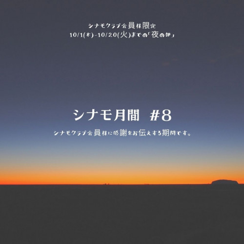 「シナモ月間 #8」のお知らせ