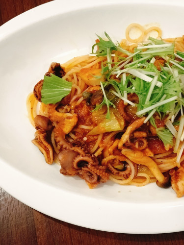 イイダコのトマト パスタ