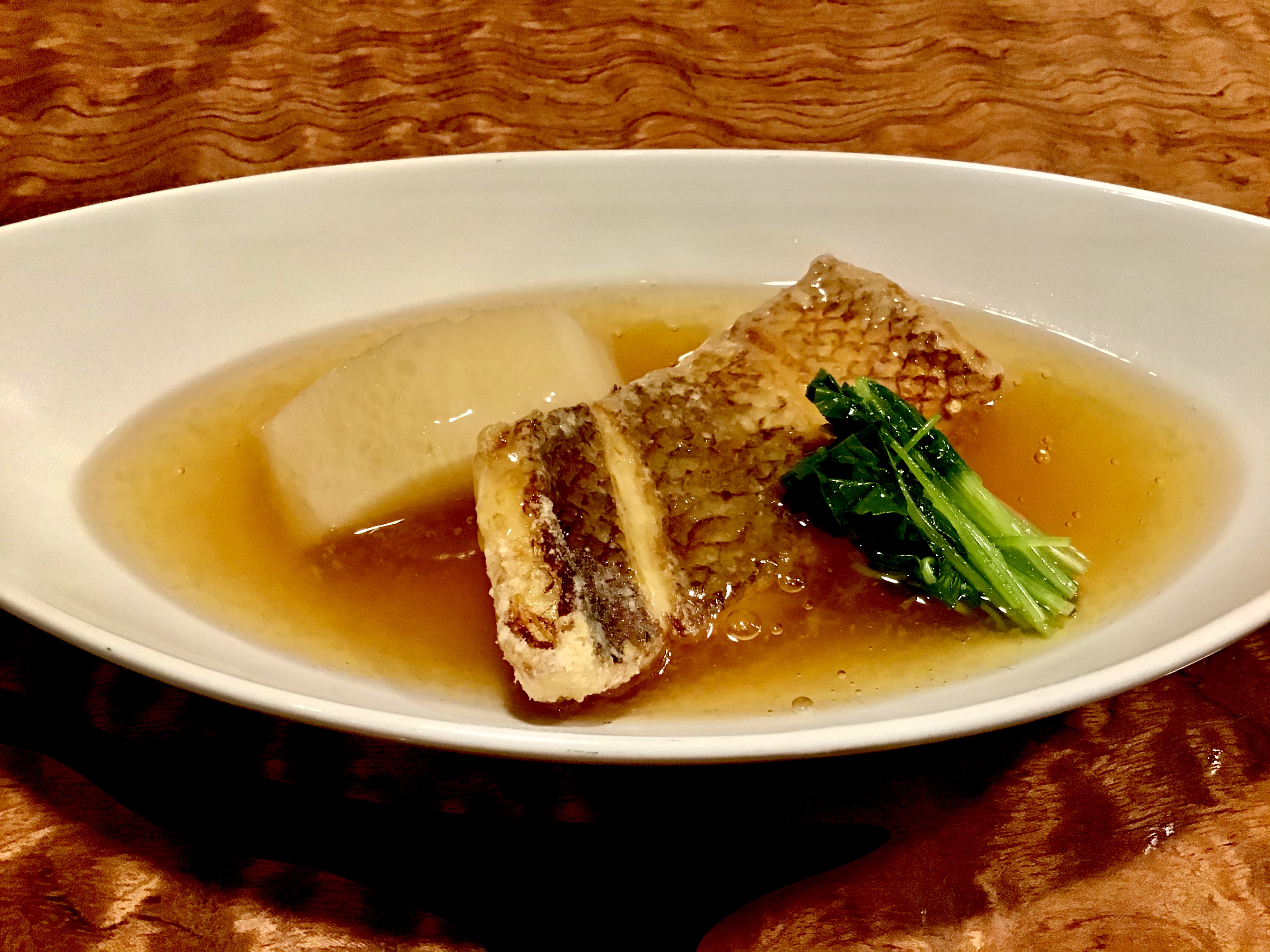 真鯛の竜田揚げ みぞれ餡かけ弁当
