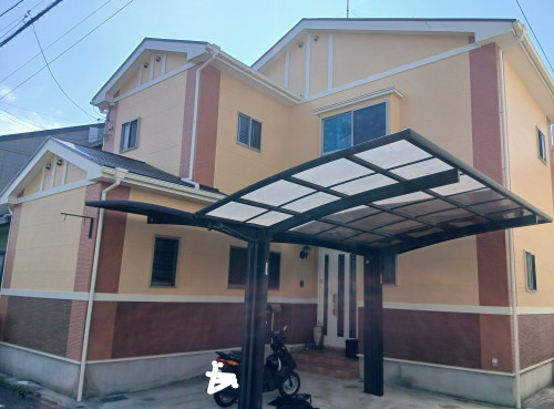 東区w様邸 外壁、屋根塗装始まりました!