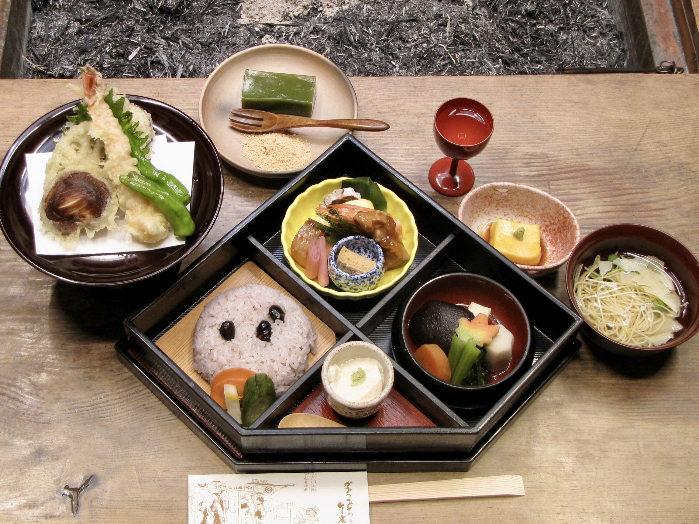 かみつみち弁当(天麩羅付き)