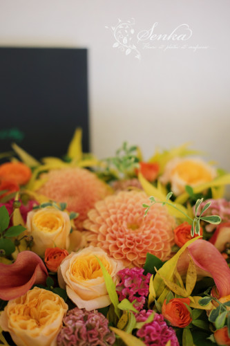 【アイロニー認定校・10月秋色のBOX FLOWER ・開催しました】