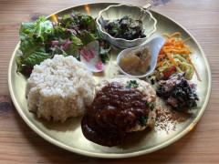 高野豆腐ハンバーグプレート