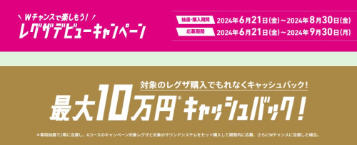 ★REGZA デビューキャンペーン★