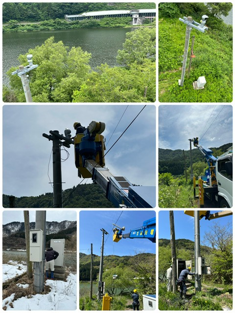 令和６年４月～６月　最上川 取水口WEBカメラ更新工事