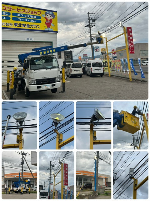 令和７年９月　株式会社東北安全ガラス様　水銀灯LED化