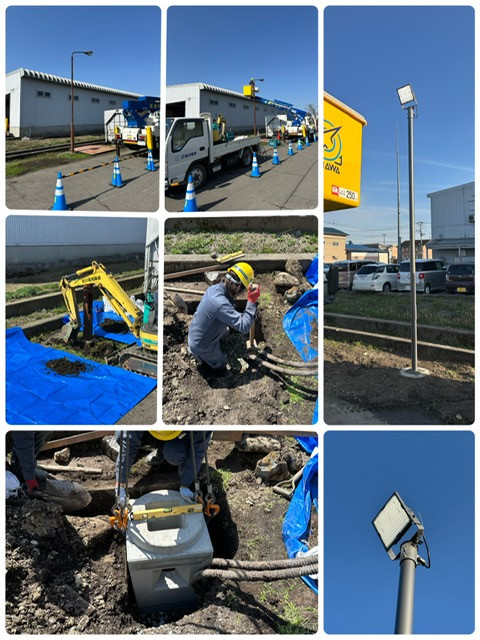 令和8年4月 日本キャタピラー様外灯更新工事 1/4基