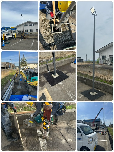 令和8年4月　日本キャタピラー様外灯更新工事 2/4基
