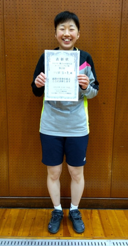 2022.12.18(日)第248回大会 オープンシングルス戦   第2位　八田さん