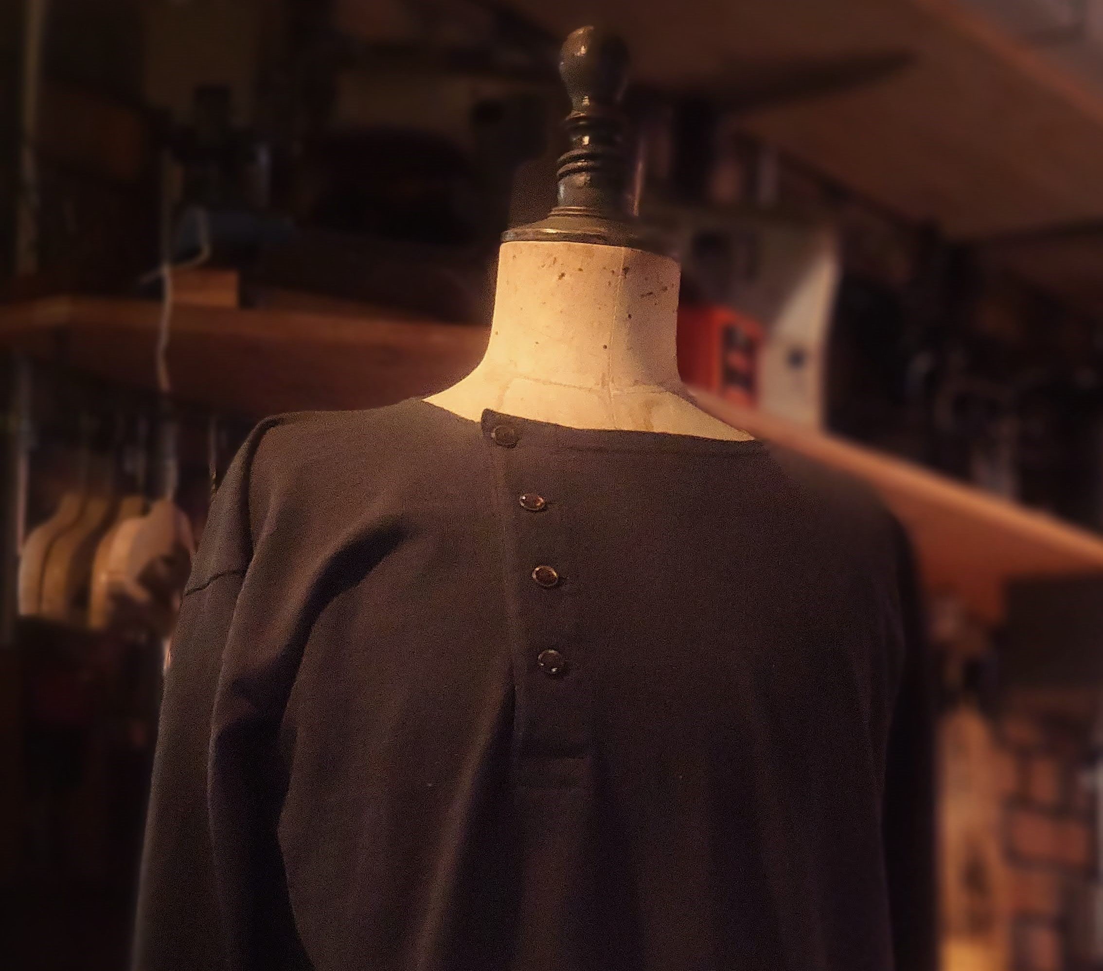 Henley-neck Atelier Coat
