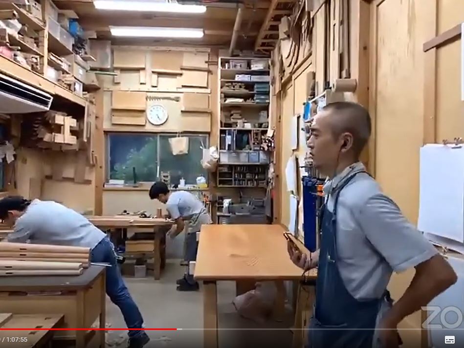 You Tube「京都炭山朝倉木工 工房探訪」