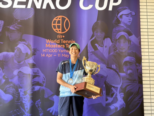 当院サポート中のテニス選手がセンコーカップにて優勝？ら