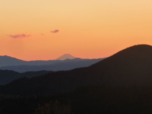 夕焼けと富士山観賞会