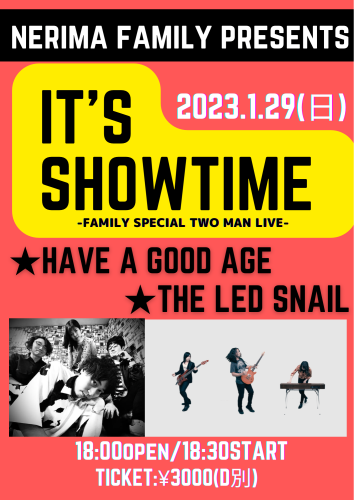 LIVE:Have a good age×THE LED SNAIL ツーマンライブ!!