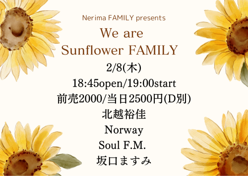 LIVE:北越裕佳/Norway/Soul F.M./坂口ますみ