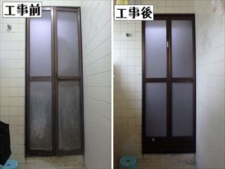 浴室折れ戸交換の施工例を更新しました。