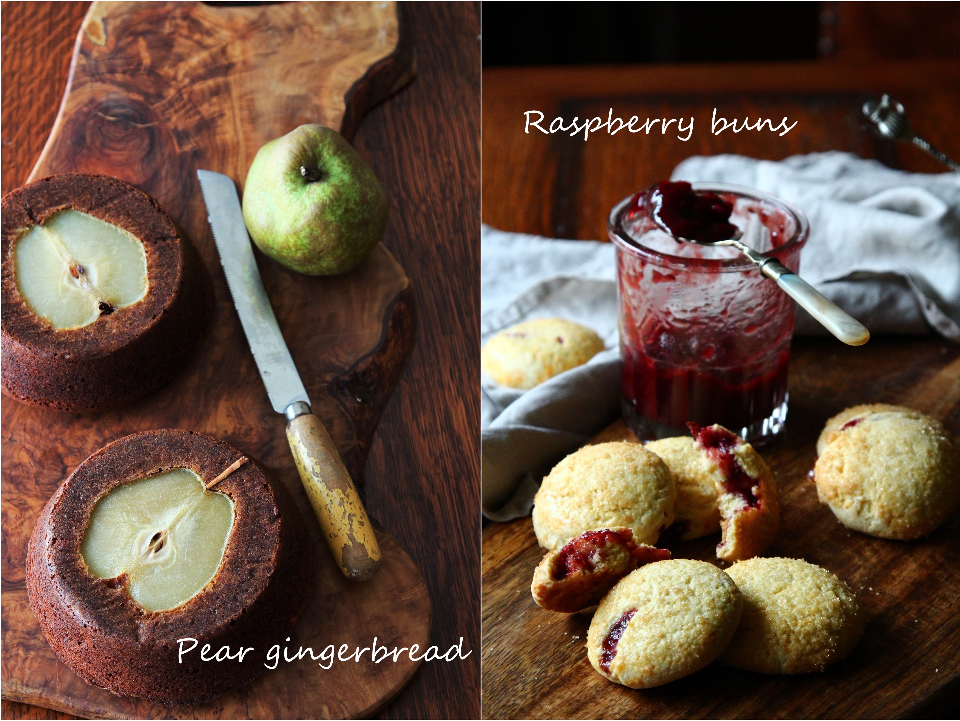 2022年 11月 <Pear gingerbread & Raspberry buns >