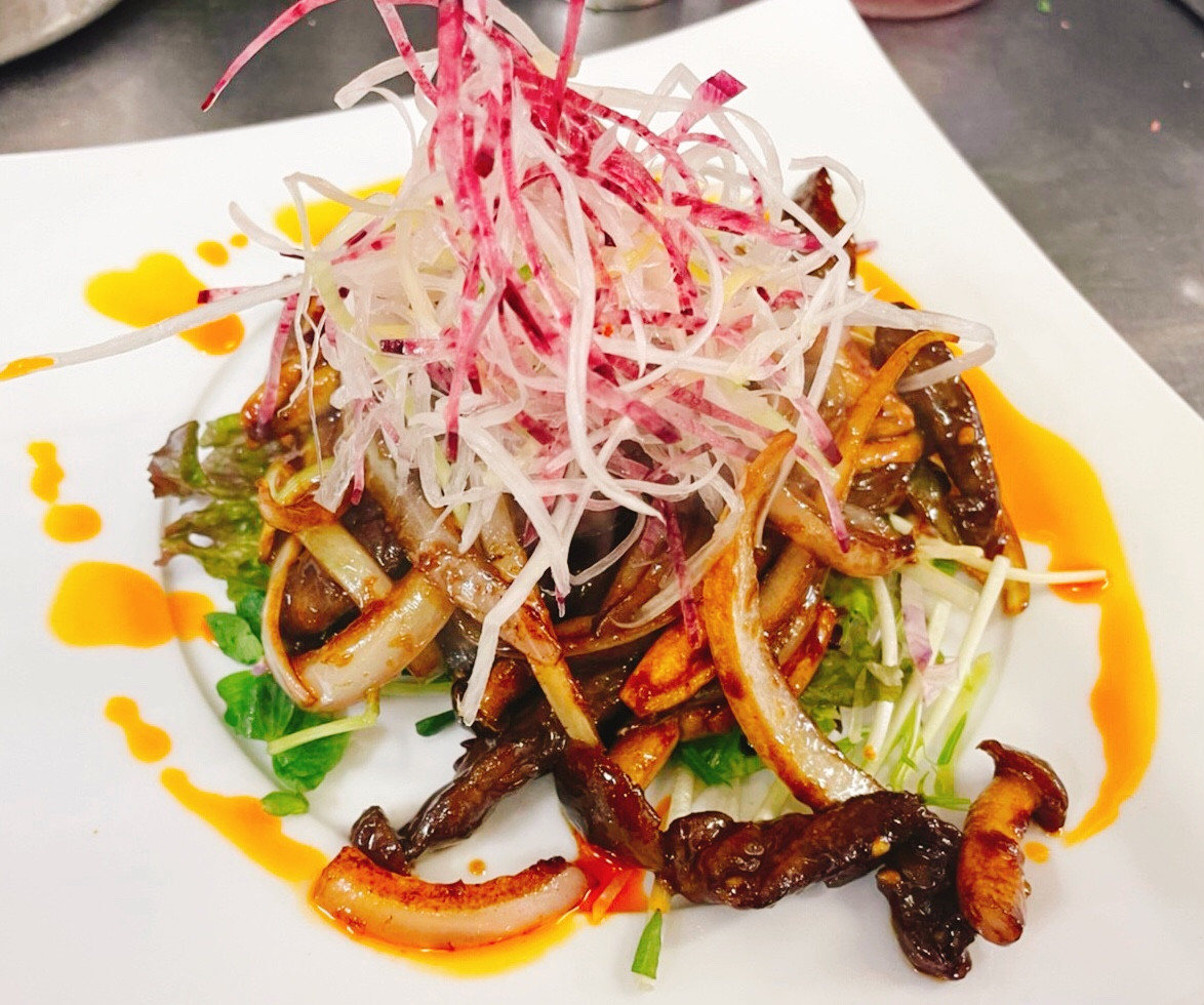 国産牛肉と野菜のワサビ香る炒め
