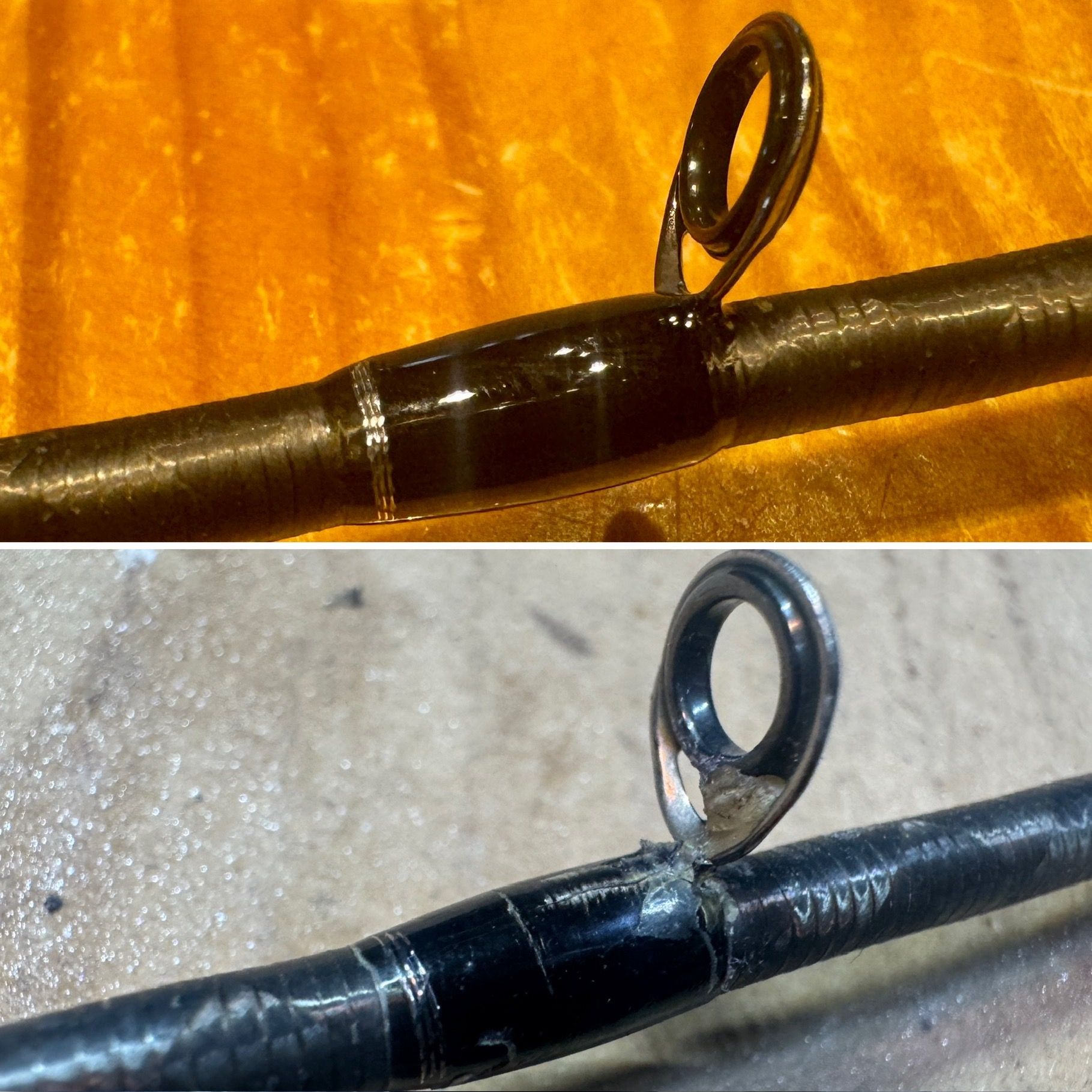 釣竿のガイド修理👨🔧