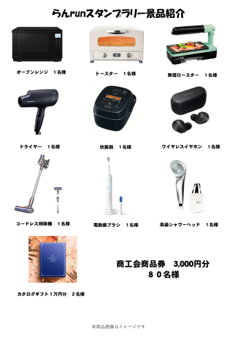 らんrunスタンプラリー景品について