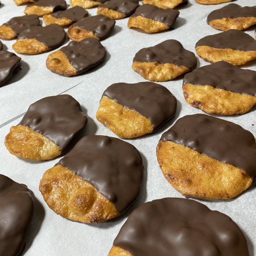 手焼きせんべいチョコ発売