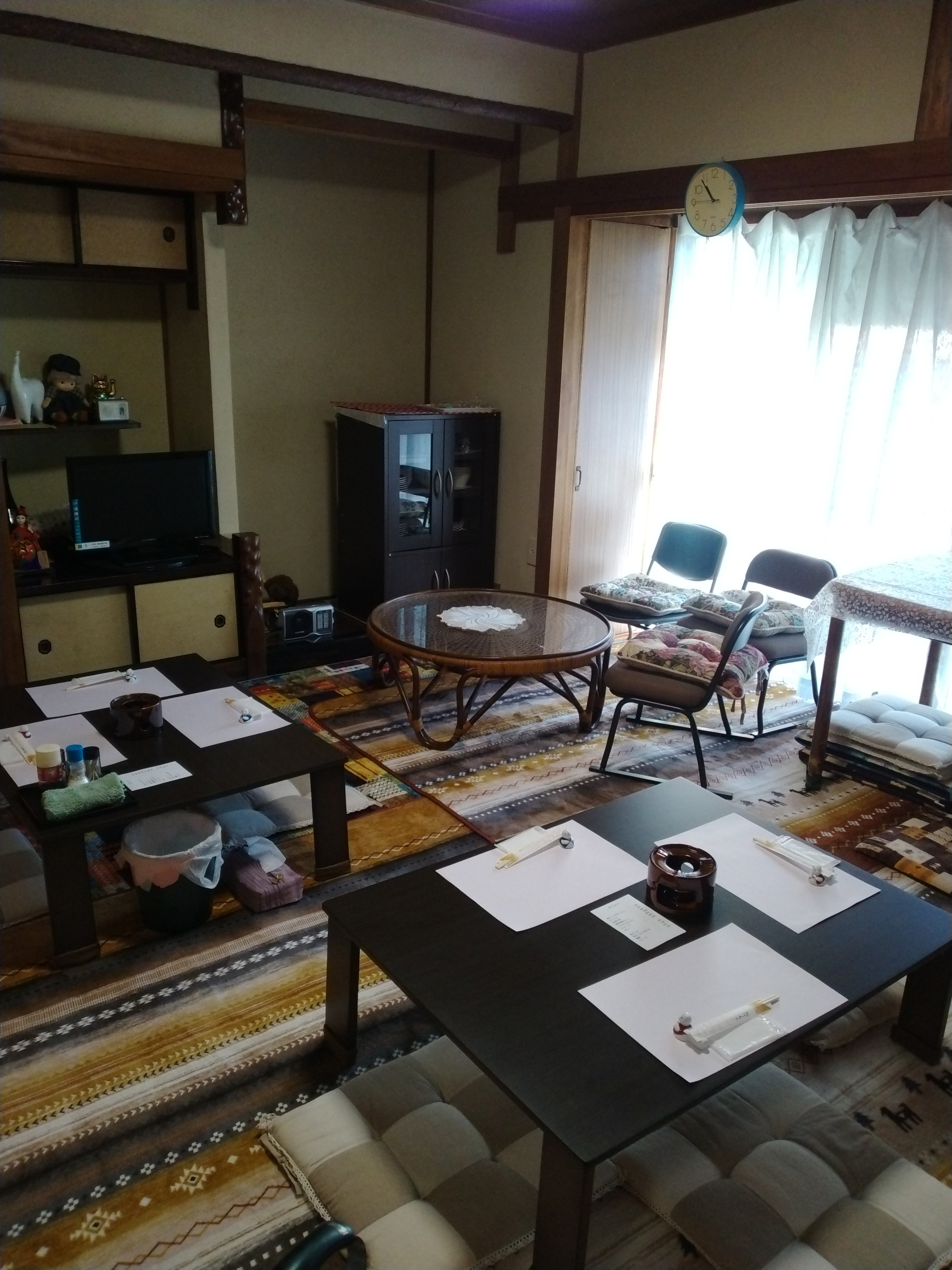2026年1月撮影。由岐店座敷冬仕様①