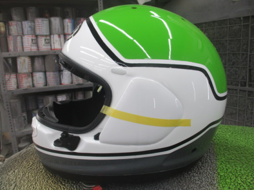 ヘルメット塗装もお任せあれ！