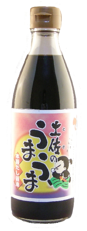 土佐のうまうま・本醤だし醤油 360mL - 高知マルシマ