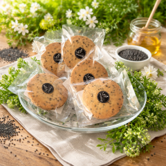 黒ごまクッキー　１枚150円(税込162円)