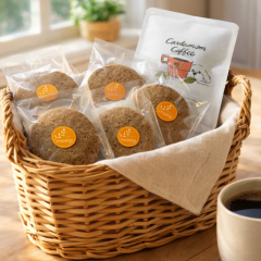 カルダモン珈琲クッキー　１枚150円(税込162円)