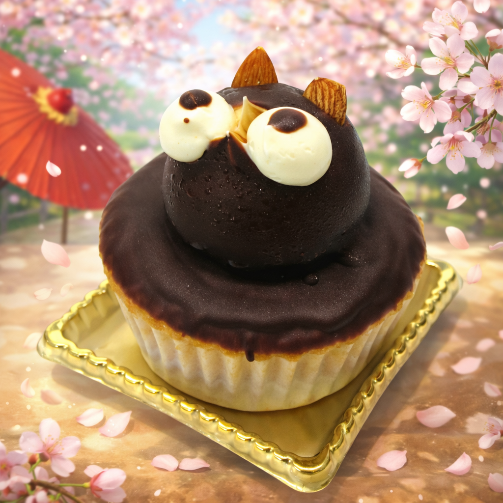 たぬきケーキ.只今品切れ.４月２４日(金)から販売予定