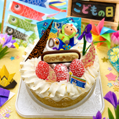 子供の日デコレーションケーキ予約受付中(#^.^#)/