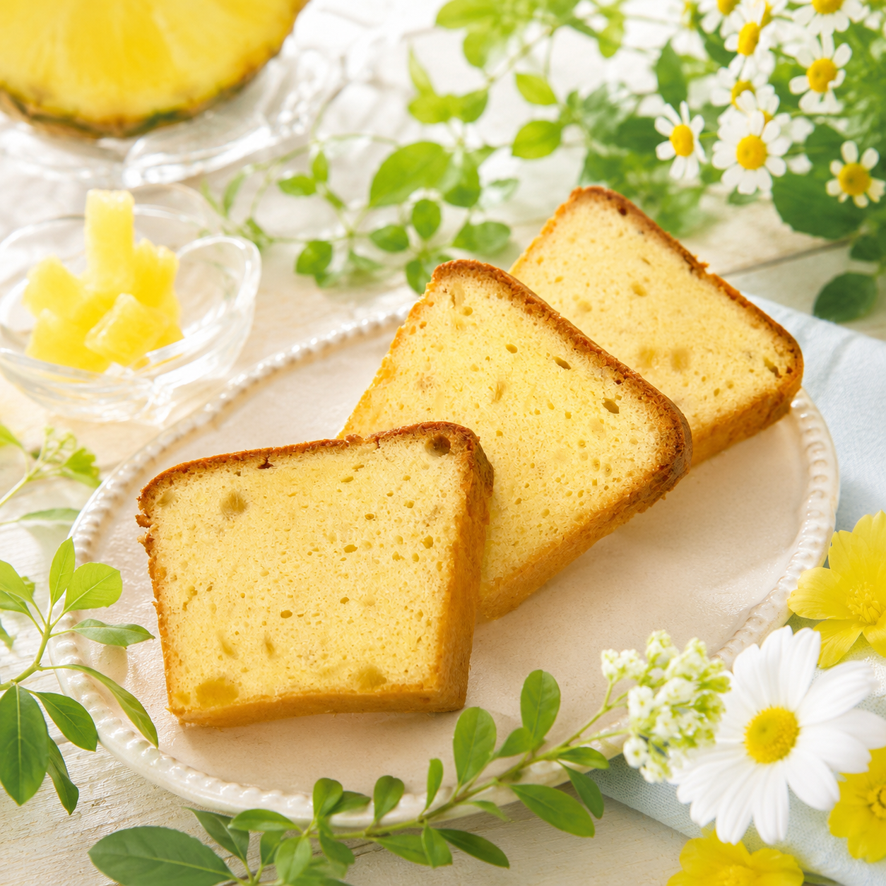 パイナップル.パウンドケーキ　１ケ230円(税込248円)