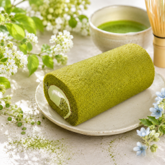抹茶ロール　１本1200円(税込1296円)