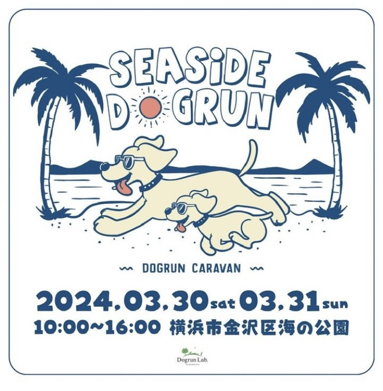 『SEA SIDE DOG RUN』 at 横浜市金沢区　海の公園