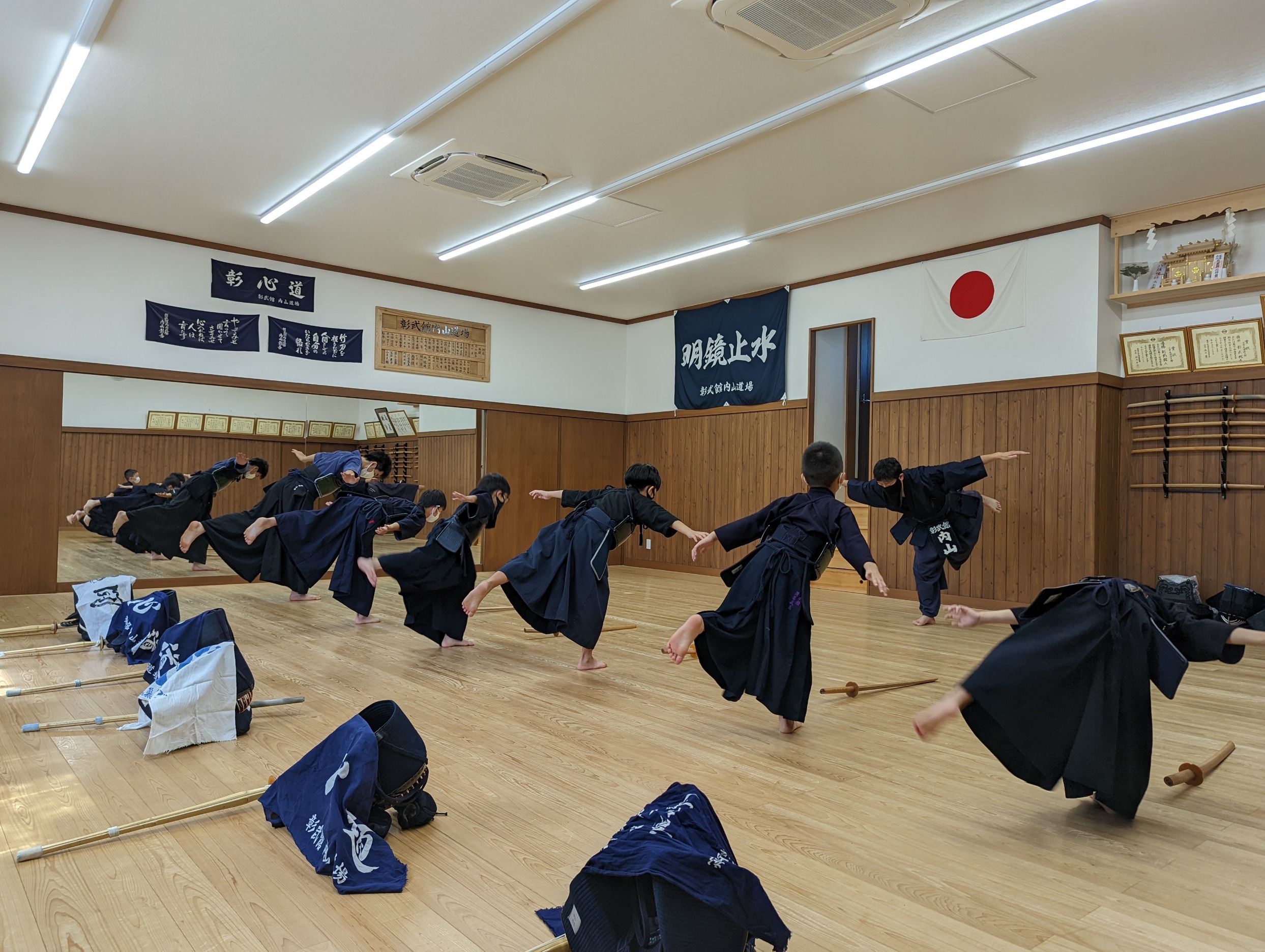 夏休み中の稽古風景２