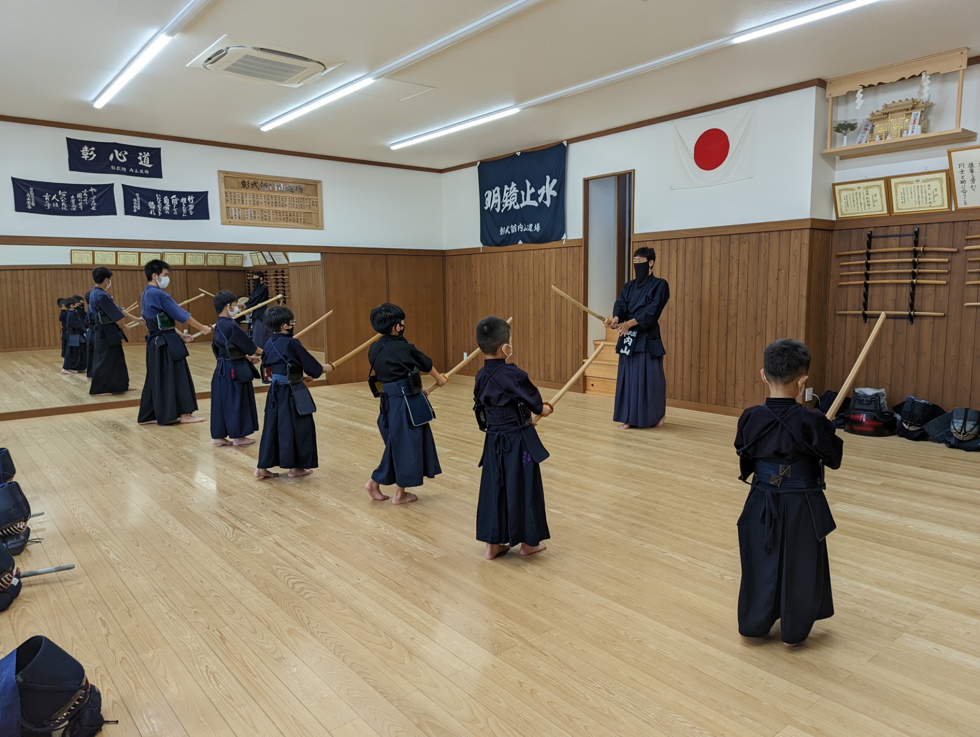 夏休み中の稽古風景３