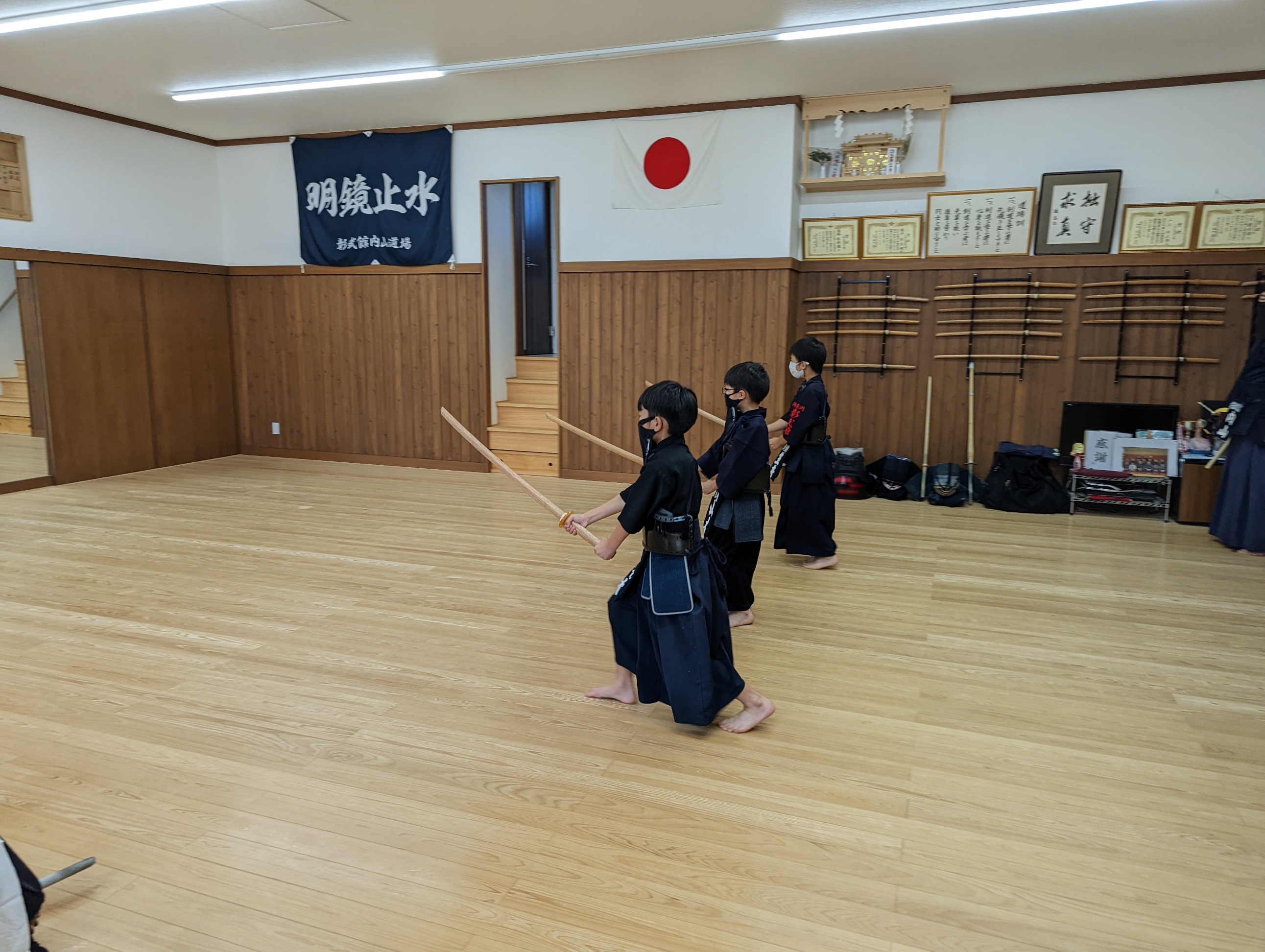 夏休み中の稽古風景４