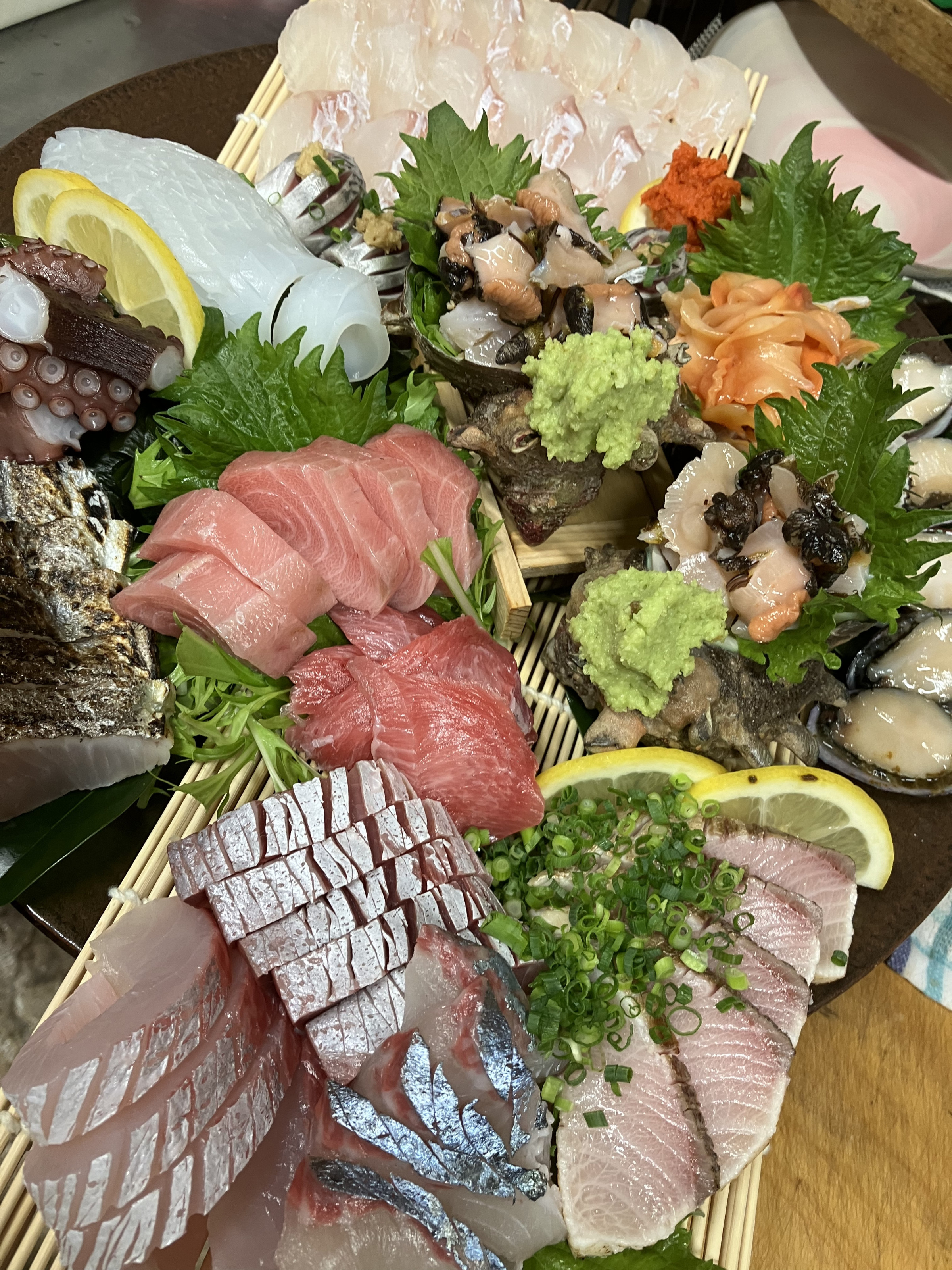 天然物のお魚だけで彩るお造り